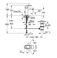 MONOMANDO LAVABO EUROCUBE GROHE